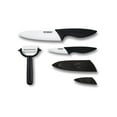 thumbnail image 1 of CERAMIC KNIFE SET, 5 PIECES (3", 6", Peeler + 2 Sheaths. ColorBox w/PVC Tray, 1 of 2