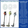 thumbnail image 5 of HQRP 4-Pack Foam & Felt Filter Kit for Shark Rocket HV300, HV301, HV302, HV305, HV310, HV302Q, HV300W Vac, 5 of 6