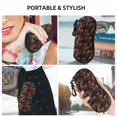 thumbnail image 6 of Cauagu Hearts and French Bulldog Pattern Unisex Glasses Case,Zipper Protective Fabric Sunglass Case with Clip Soft Case Horizontal Protective Pouch for Sunglasses Eyewear, 6 of 6