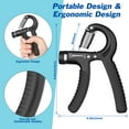 thumbnail image 4 of Ejercitador de manos Grip Strength Trainer AIXPI de 5 a 60 kg, color negro, 1 paquete, 4 of 6