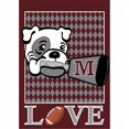 thumbnail image 1 of Jozie B 761 Love Bulldogs Flag, Large, 1 of 1