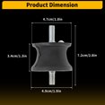 thumbnail image 7 of Unique Bargains No.22316771219 Automatic Transmission Mount for BMW 1 Series M3 Left Right Gearbox Mount Kit replacement for BMW 640i 2014-2018 No.A4043/EM9096/22316799331, 7 of 7
