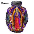 thumbnail image 3 of Sudadera con capucha con estampado 3D de la Virgen María para hombre, sudadera informal de manga larga con estampado de la Virgen cristiana, ropa de hombre de gran tamaño, 3 of 5