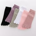 thumbnail image 5 of 1 Pair Mid Tube Socks Sweat Absorption Breathable Soft Solid Color High Elasticity Keep Warm Non-Slip No Odor F, 5 of 8