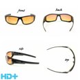 thumbnail image 2 of Sport Wrap Hd Night Driving Vision Hd Sunglasses Yellow High Definition Glasses, 2 of 5
