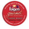 Folgers Gourmet Selections Classic Roast Coffee(Meduim Roast) Keurig K-Cups, 24 Count (Pack of 4)