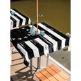 thumbnail image 2 of Outdoor Tablecloth with Umbrella Hole for Patio/Picnic/Party/Camping, Black American Flag Waterproof Table Cloth Square Cover Washable, Vintage USA Flag Stars (60"x 60"), 2 of 9