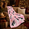 thumbnail image 3 of Playful Boston Terrier Pattern Hearts Boxes Cheerful Dog, Playful Food Art Scene, Warm Flannel Blanket for Living Room and Reading Nook, Dog Lovers Friendship Gift, Pet Lover Home Decor, 3 of 9