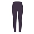 thumbnail image 4 of XIAONU Women's Pocketed Full Length Leggings High Waisted Ankle Length Elastic Waist Tights Stretchy Supportive Workout Leggings, 4 of 5