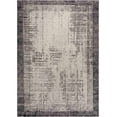thumbnail image 2 of Hauteloom Colson Geometric Bordered Area Rug - Contemporary Distressed Carpet for Living Room, Bedroom - Black and White, Metallic Silver - 5'3" x 7' (5x7 Area Rug), 2 of 19