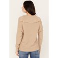 thumbnail image 4 of Cleo + Wolf Women's Drop Shoulder Ribbed Sweater - CLSP23SW43 XX-  US, 4 of 4