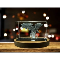 Typhon Art | 3d Engraved Crystal Keepsake | Typhone Gift | Home Decor |Clear | AB Crystal Collection