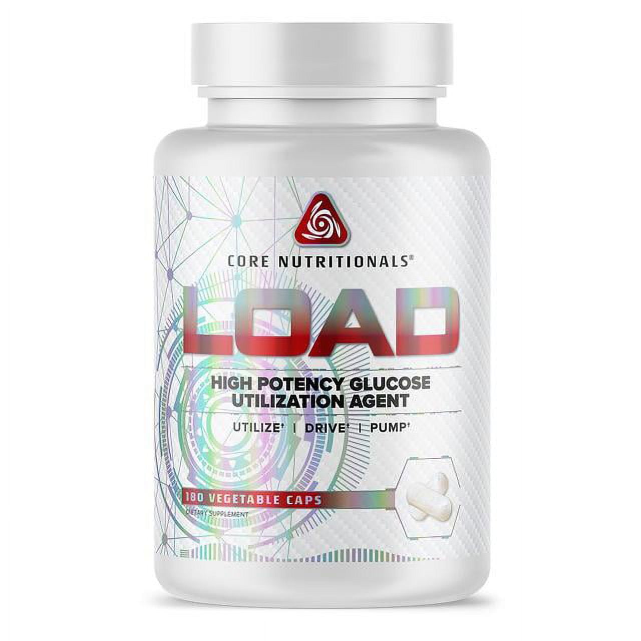 Core Nutritionals Load Platinum High Potency Glucose Utilization Agent with Berberine+Green Coffee Extract to Promote Carbohydrate Absorption and Glucose Disposal, (180 Caps)