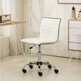 thumbnail image 2 of Roundhill Furniture Fremo Chromel Adjustable Air Lift Office Chair, White, 2 of 9