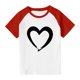 thumbnail image 3 of Blusas y camisas de manga corta con cuello redondo para niños y niñas, blusa de manga corta con estampado de cuello redondo, 3 of 7