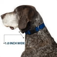 thumbnail image 6 of Buckle-Down Pet Collar, Dog Collar Plastic Buckle, Golfing Silhouettes Collage Blues, 8.5 to 12 Inches 0.5 Inch Wide, 6 of 8