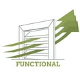 thumbnail image 5 of 34"W x 40"H Arch Top Surface Mount PVC Gable Vent: Functional, w/ 2"W x 2"P Brickmould Sill Frame, 5 of 13