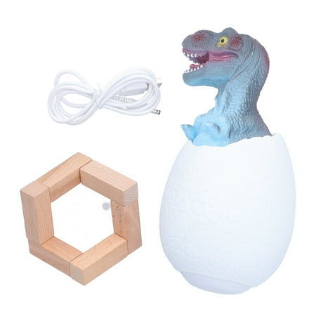 

Touch Pat Sensor Night Light Dinosaur Egg Shape Bedside Lamp Lighting Toy USB Charging3 Colors
