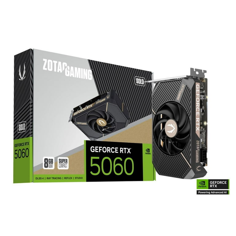 ZOTAC SOLO GeForce RTX 5060 8GB GDDR7 PCI Express 5.0 x8 ATX