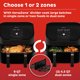 thumbnail image 3 of Instant VersaZone 9QT Air Fryer, 8-in-1 Functions with EvenCrisp Technology, Crisps, Broils, Bakes, Roasts, Dehydrates, Reheats at Same or Different Temperature, from the Makers of Instant Pot, Black, 3 of 5