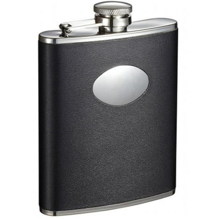 

Montego Black Leather Liquor Flask - 6 oz