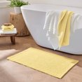 Gap Home Popcorn NonSlip Cotton Bath Rug, Yellow, 20"x30"