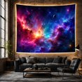 thumbnail image 6 of Exploding Star in a Swirling Nebula with Dark Planet, Dramatic Fantasy for Space Lovers, Astronomical Wall Art, Housewarming Gift, Tapestry Wall Hanging for Bedroom and Studio, 6 of 7