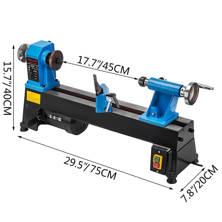 VEVOR Wood Lathe 10 x 18 inch Bench Top Heavy Duty 5 Speed Mini
