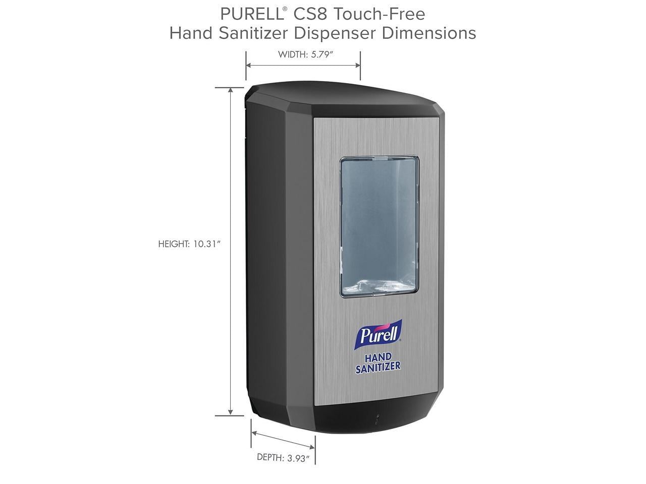 Purell CS8 Automatic Hand Sanitizer Dispenser 1200 mL. Graphite (7824-01)