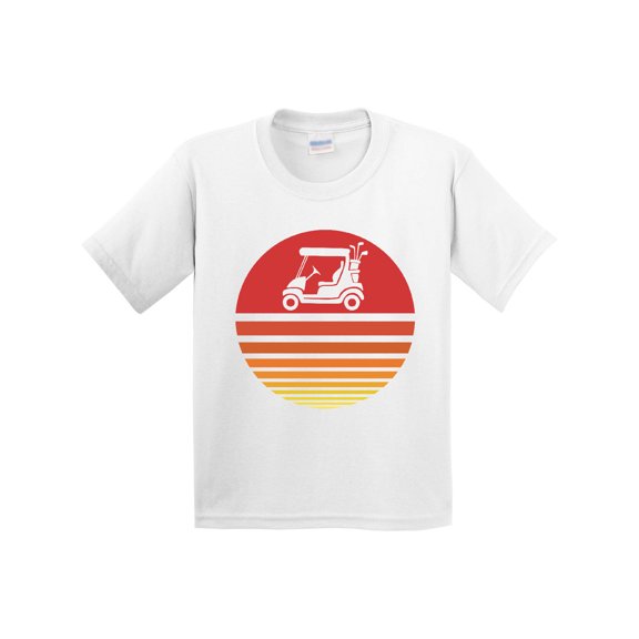 Inktastic Golf Cart at Sunset Youth T-Shirt