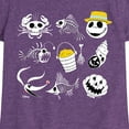 thumbnail image 3 of Nightmare Before Christmas - Beach Crew - Toddler And Youth Girls Short Sleeve Graphic T-Shirt, 3 of 5
