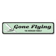 thumbnail image 2 of Flying Novelty Sign, Metal Wall Decor - 4x18 inches, 2 of 4
