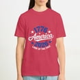 thumbnail image 5 of Patriotic America 1776-2026 Land of the Free T-Shirt , 250 Year Independence Day T-Shirt, OdeJous T-Shirt Burgundy, S, 5 of 5