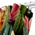 thumbnail image 5 of Cactus Waterproof Printed Shower Curtain Set with Hooks - Bathroom Decoration, 5 of 5