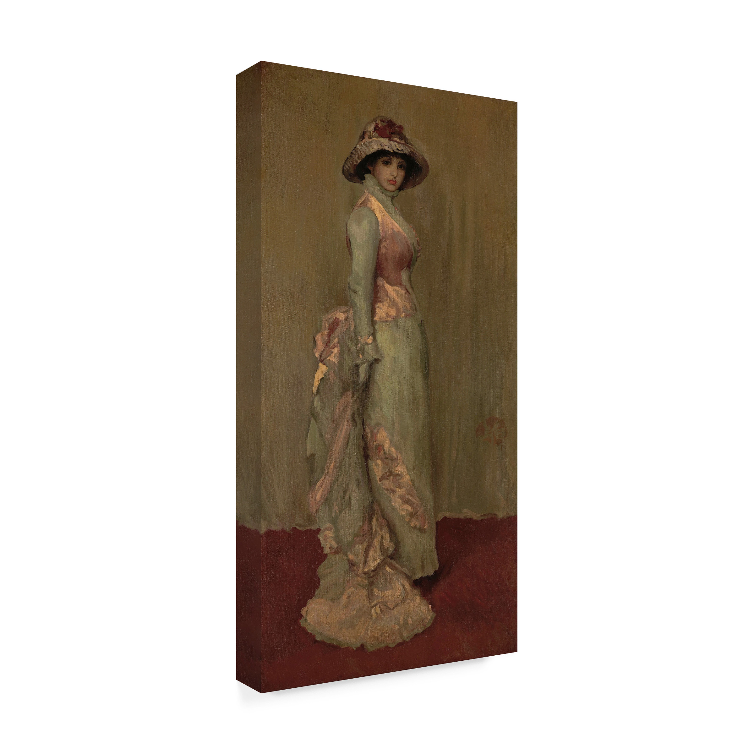 Whistler 'Harmony In Pink And Gray Lady Meux' Canvas Art