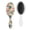 White-643, variant on Paisley Hair Brush with Minimalist Ink Pattern, Detangling Hairbrush for Men, Women, Kids, Artistic Rustic Folk Comb