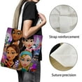 thumbnail image 3 of Bratz Girls Bolso de tela con estampado de lienzo para mujer, bolsa de compras reutilizable y estética, con cremallera interior, regalo para mujer,38*45cm., 3 of 6
