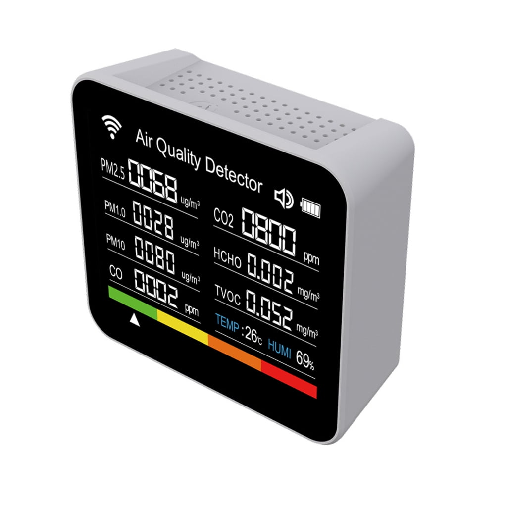 Tizuqe Air Quality Monitors, Formaldehyde Detectors, Pollution Monitors, Temperature Humidity Meter, Dust Tester