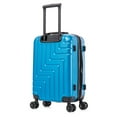 thumbnail image 3 of DUKAP ZAHAV 20" Hardside Lightweight Carry On Luggage with Spinner Wheels, Handle and Trolley, Teal, 3 of 9