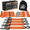 Orange, variant on JACO Heavy Duty Ratchet Tie Down Straps with Soft Loops (1.6" x 8 ft) | AAR Certified Break Strength (5,208 lbs)