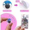 thumbnail image 3 of TOAOB 200pcs Wiggle Googly Eyes Self Adhesive with Eyelashes Round 8mm 10mm 12mm 15mm 20mm Craft Eyes Mixed Colors Plastic Sticker Eyes for DIY Crafts Scrapbooking Decoration$$Art & Craft, 3 of 7
