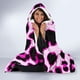 thumbnail image 3 of Manta con capucha estampado leopardo rosa, 3 of 5