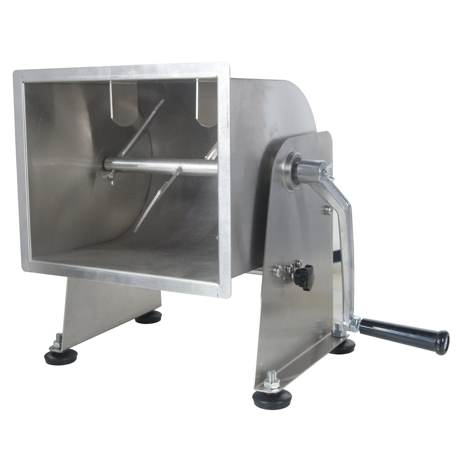 HAKKA 20 Pound Capacity Tank Stainless Steel Manual Meat Mixer (Mixing  Maximum 15-Pound for Meat), Silver 