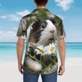 thumbnail image 6 of Daiia Daisy Guinea Pig Hawaiian Shirt for Men Gentle Cotton Regular Short Sleeve Casual-3X-Large, 6 of 9