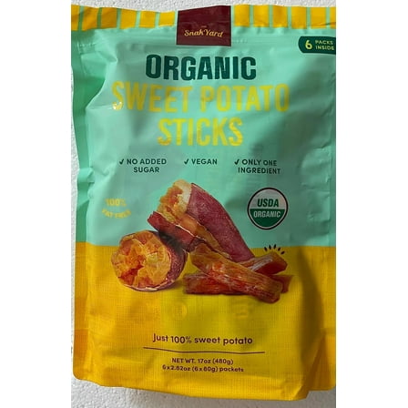 The Snak Yard Organic Sweet Potato Sticks, 17 Ounce