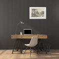 thumbnail image 3 of Wild Apple Portfolio 24x17 White Modern Wood Framed Museum Art Print Titled - Vintage Paris Postcard I, 3 of 4