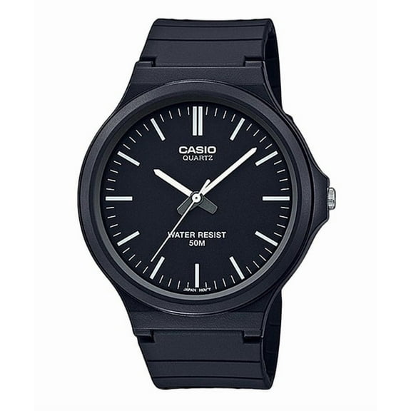 Casio Youth Analog Resin Strap Black Dial Quartz MW-240-1EV Men's Watch