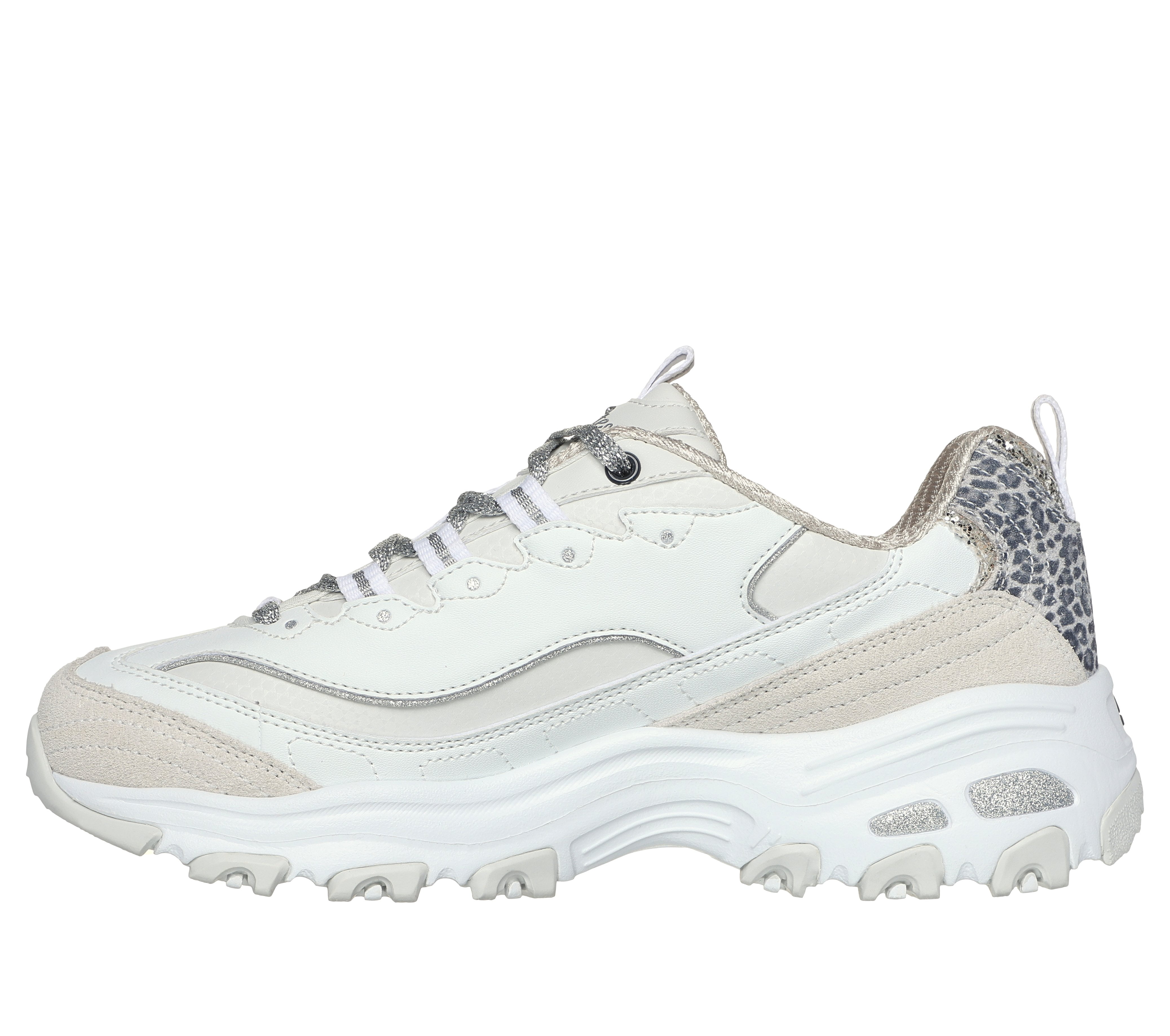 Skechers Women's D'LITES - GOLDEN CHIC Comfort Athletic Sneakers