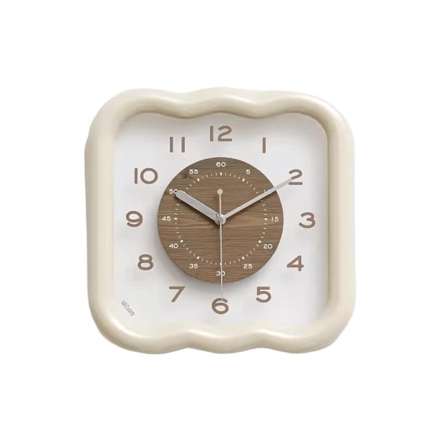Simple Living Room Clock, Retro Home Clock, Wall Mounted Black Clock, Suitable for Living Room, Study, Bedroom, Office