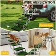 thumbnail image 5 of Extra Wide Dog Stairs for Car, Portable Folding Dog Steps for Large Dogs with Non-Slip Grass Rug for Cars, SUV, Trucks, Lightweight Pet Ramps Supports Up to 200 lb, 6 Steps, 5 of 7